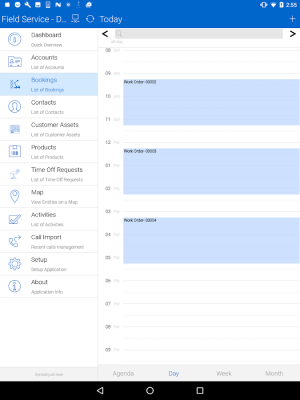 Screenshot of the application Field Service Mobile (2017) - #13