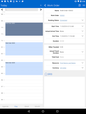 Screenshot of the application Field Service Mobile (2017) - #14