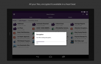 Screenshot of the application Work Folders - #13