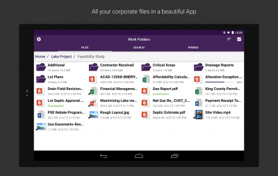 Screenshot of the application Work Folders - #14
