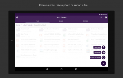 Screenshot of the application Work Folders - #15
