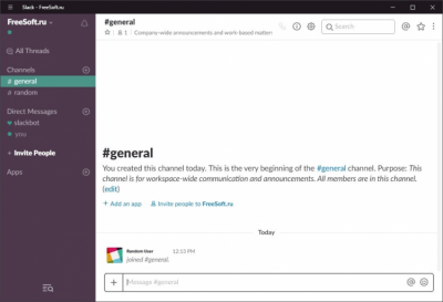 Screenshot of the application Slack for Windows - #3