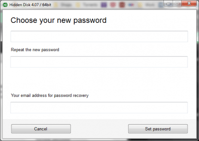 Screenshot of the application Hidden Disk - #3