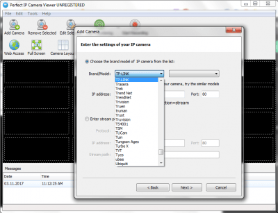 Screenshot of the application Perfect IP Camera Viewer - #5