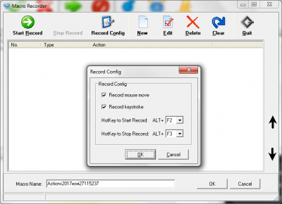 Screenshot of the application Mouse Macro Recorder - #4