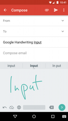 Screenshot of the application Google Handwritten input - #2