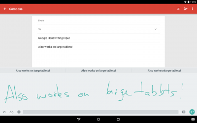 Screenshot of the application Google Handwritten input - #10