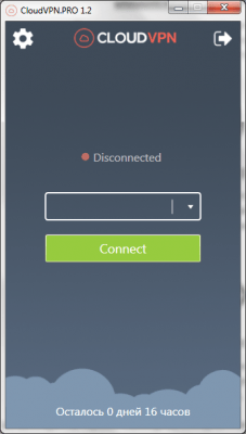 Screenshot of the application CloudVPN - #4