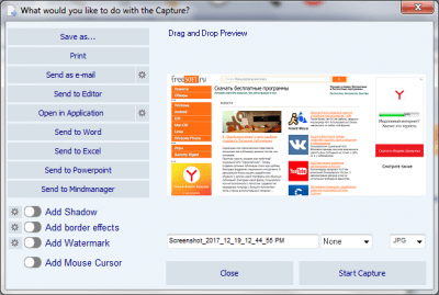 Screenshot of the application Screeny - #4