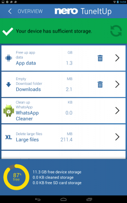 Screenshot of the application Nero Accelerator for Android - #3