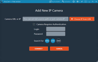 Screenshot of the application AnyCam - #4