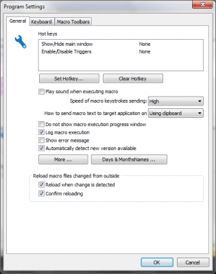 Screenshot of the application Free Macro Player - #4