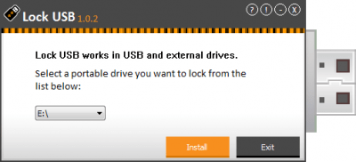 Screenshot of the application Lock USB - #2
