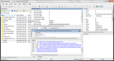 Screenshot of the application SuperHexEdit - #5