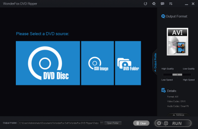 Screenshot of the application WonderFox Free DVD Ripper Speedy - #1