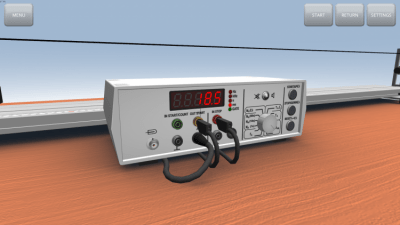 Screenshot of the application Equal-accelerated motion - #5