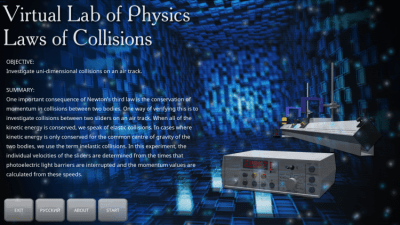 Screenshot of the application The laws of impact - #6