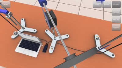 Screenshot of the application Precession and nutation of a gyroscope - #4