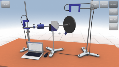Screenshot of the application Precession and nutation of a gyroscope - #5