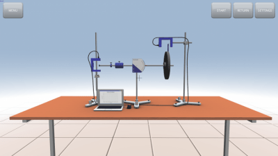 Screenshot of the application Precession and nutation of a gyroscope - #7