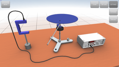 Screenshot of the application Moment of inertia of different bodies - #3
