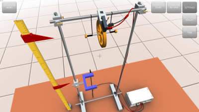 Screenshot of the application Maxwell's pendulum - #8