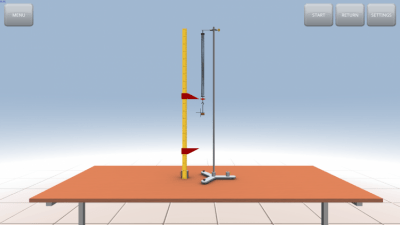 Screenshot of the application Hooke's Law - #1