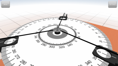 Screenshot of the application Parallelogram of forces - #6