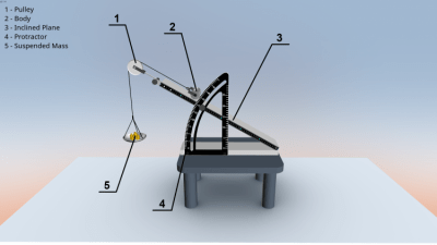 Screenshot of the application Inclined plane - #4