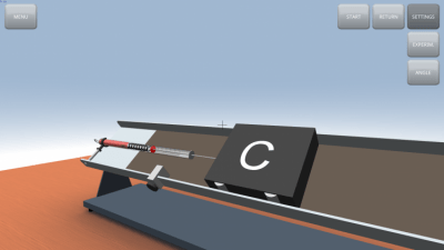 Screenshot of the application Static and dynamic friction - #3
