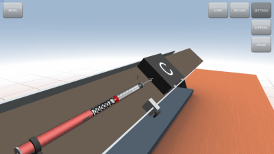 Screenshot of the application Static and dynamic friction - #4