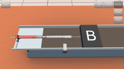 Screenshot of the application Static and dynamic friction - #5