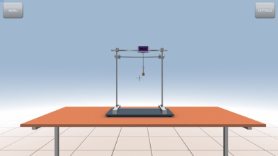 Screenshot of the application Determination of Young's modulus - #8