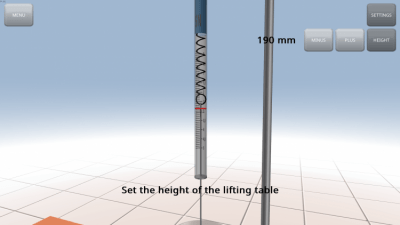 Screenshot of the application Archimedes' law - #1