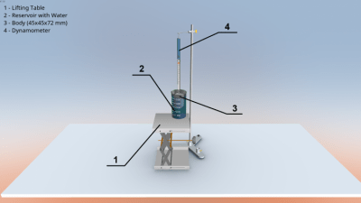 Screenshot of the application Archimedes' law - #4