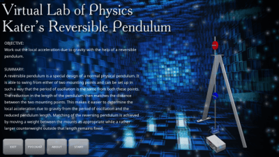 Screenshot of the application Boat reversible pendulum - #5