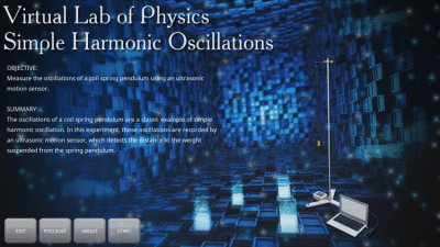 Screenshot of the application Simple harmonic oscillations - #1