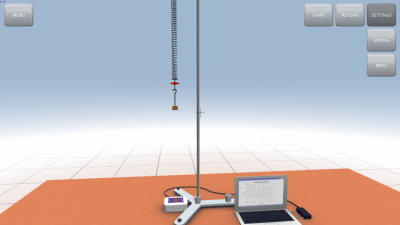 Screenshot of the application Simple harmonic oscillations - #5
