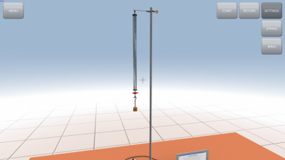Screenshot of the application Simple harmonic oscillations - #6