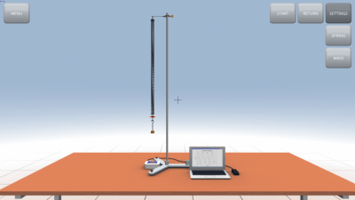 Screenshot of the application Simple harmonic oscillations - #7