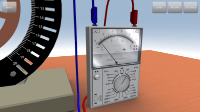 Screenshot of the application Forced torsional oscillations - #1