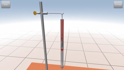 Screenshot of the application Mechanical waves - #6