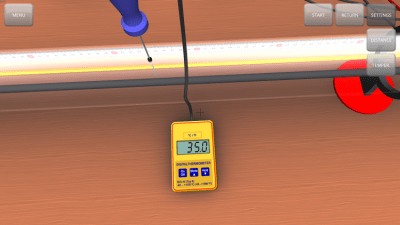 Screenshot of the application The speed of sound in air - #5