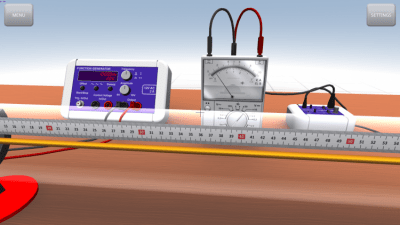 Screenshot of the application Research on standing sound waves - #1