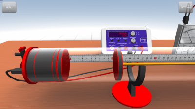 Screenshot of the application Research on standing sound waves - #2