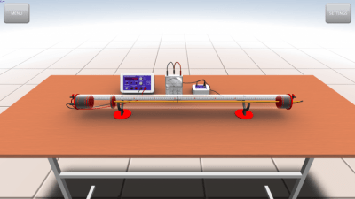 Screenshot of the application Research on standing sound waves - #3
