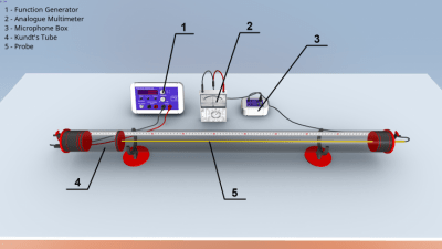 Screenshot of the application Research on standing sound waves - #5