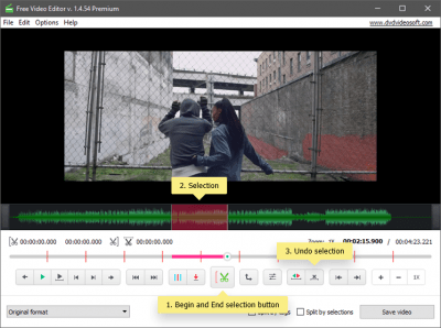 Screenshot of the application Free Video Editor - #4