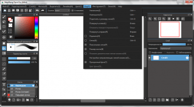 Screenshot of the application MediBang Paint Pro - #3