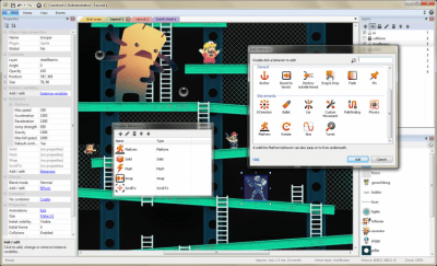 Screenshot of the application Construct 2 - #1